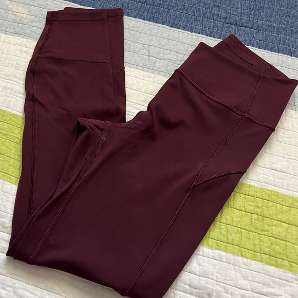 Lululemon In Movement 25” - Dark Red (Garnet?) - Picture 2 of 9